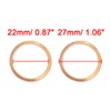 sourcing map Pack of 20 Copper Discs Flat Sealing Rings