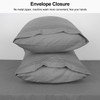 Lirex Pillow Cases (2 Pack), 1800 Thread Count Embroidered King