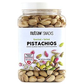 Nutrawbar Pistachios in Shell, Roasted and Sea Salt, 1 Pound