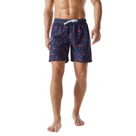 Nonwe Men's Board Shorts Quick Dry Funny Printed Beach Party Surf Trunks Drawsting Blue 28
