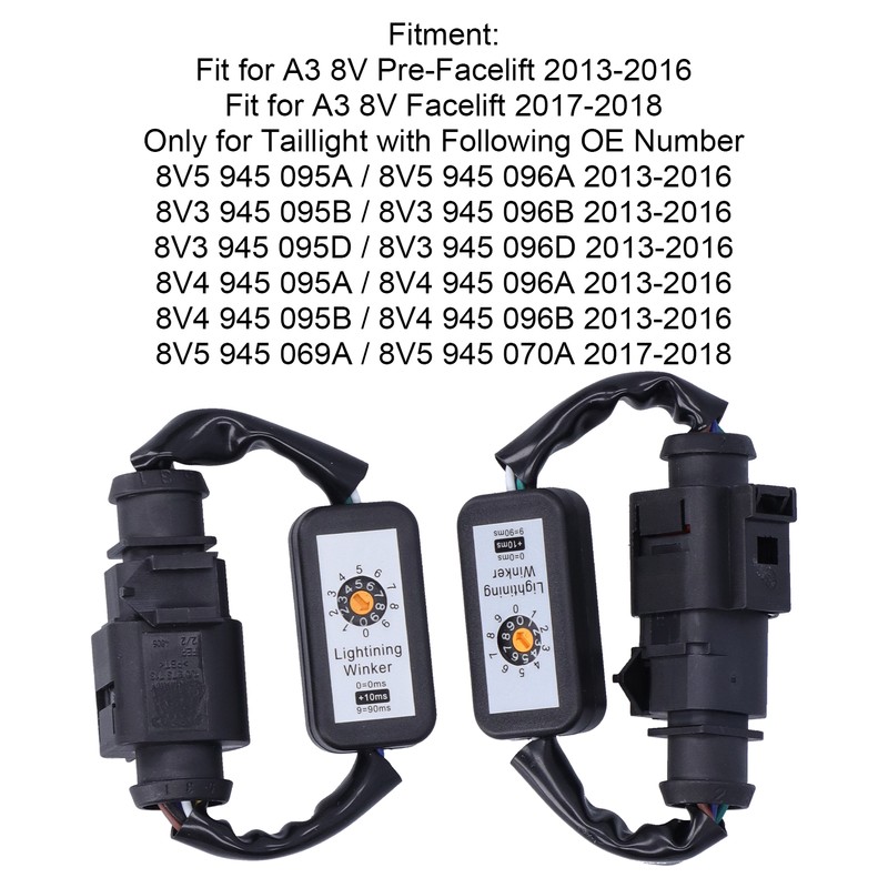 LED Tail Lights Dynamic Turn Signal Adapter Harness Blinker Module