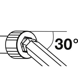 PB Swiss Tools Hex Key Set PB 212Z.LH CN | 100% Swiss Made | 7-Piece Long L-Wrench Key Set with Ball End, Inch Sized 3/32" to 5/16" in Practical Holder