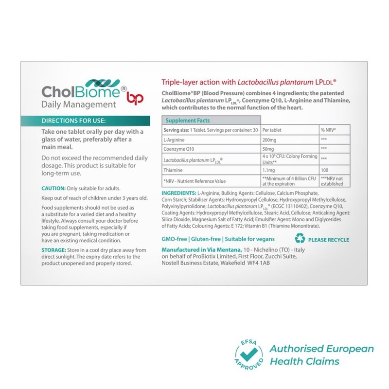 Cholbiome CholBiome BP Tablets - 30 Tabs, 4 Billion CFU/Serving