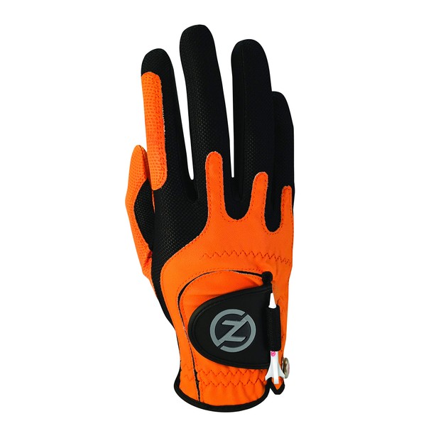 Zero Friction Men's Golf Gloves, Right Hand, One Size, Orange