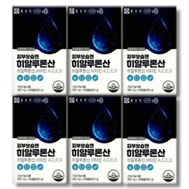 Chong Kun Dang Health Skin Moisturizing Hyaluronic Acid 950mg x 30 Capsules (6) / 종근당건강 피부보습엔 히알루론산 950mg x 30캡슐 6개