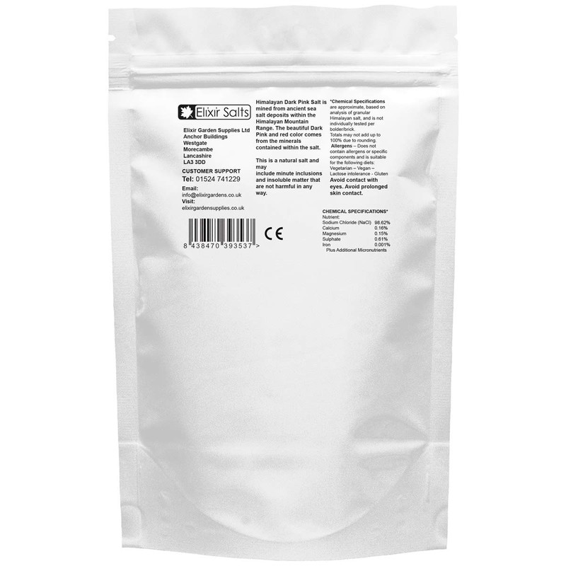 Elixir Salts - Organic Himalayan Pink Salt, Fine Grade Supplied
