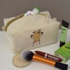 'Dog Boxer Standing' Canvas Wash Bag/Makeup Case (CS00044098)