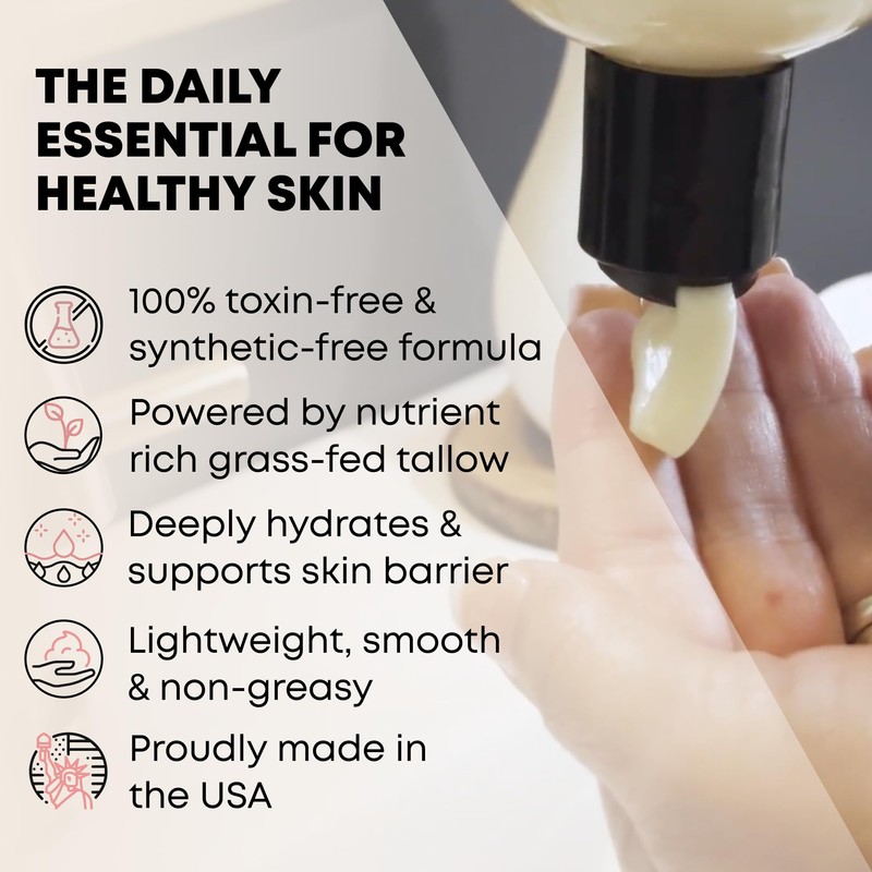 TALLOWRX Tallow Body Lotion – 100% Grass-Fed Beef Tallow for