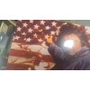 Johnny Cash Ragged Old Flag 8x12 Metal Wall Sign