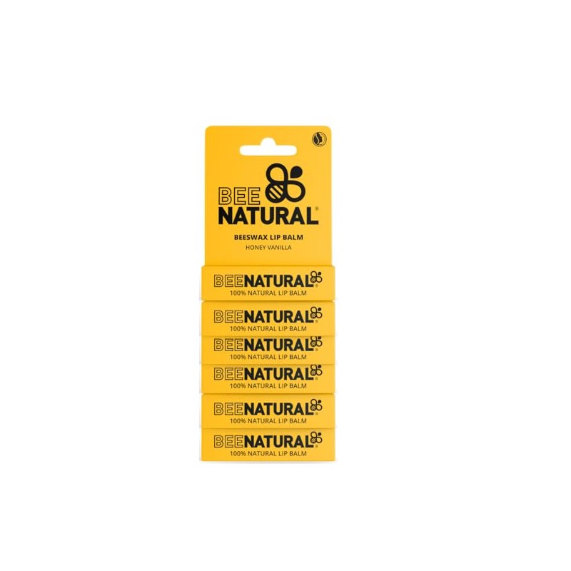 Bee Natural - 100% Natural Moisturising Lip Balm - Honey