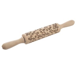 Rolling Pin Rolling Pin Decorative Rotating Wooden Stems 33 cm
