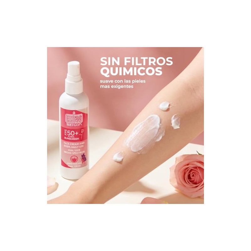 Protector Solar Mineral Corporal FPS 50+ Biodegradable | Óxido de