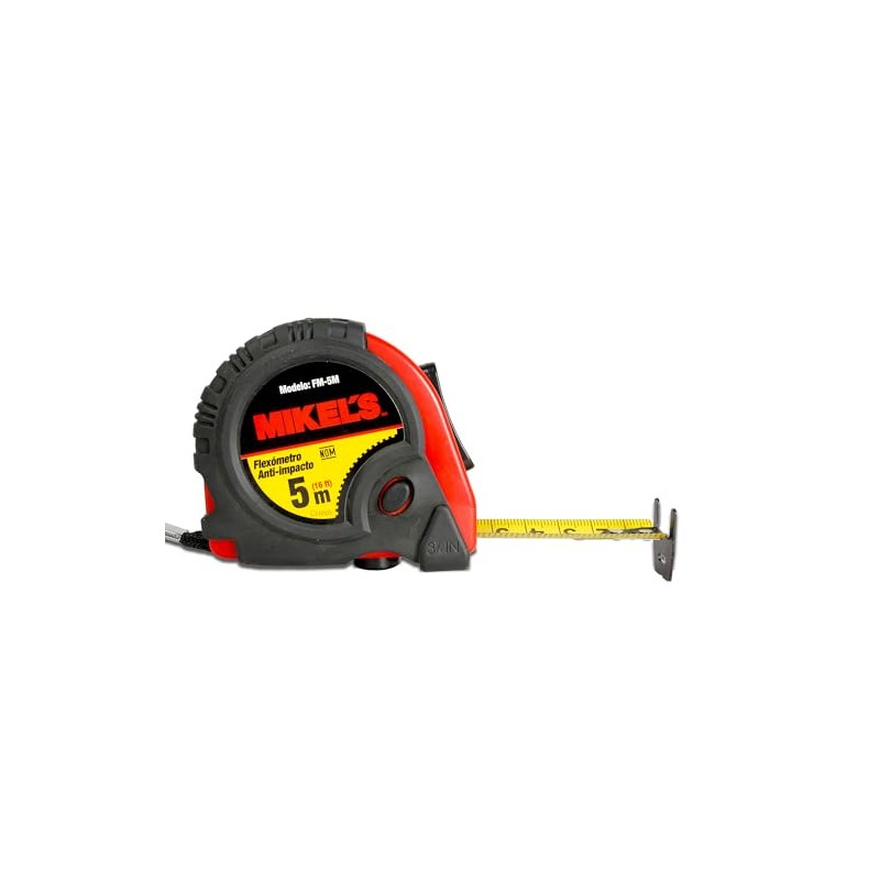 MIKELS FM-5M Flexómetro Anti-Impacto 5 mts