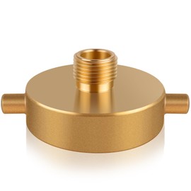 Brass Fire Hydrant Adapter, 2-1/2" NST Female x 3/4" GHT Male with Pin Lug Connector