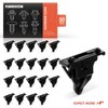 A-Premium 20PCS Nylon Front Fender Moulding Clips Upper Panel Retainer
