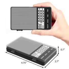 MAXUS Espresso Scale with Timer 1000g/0.1g Drip Coffee Scale, Small and Handy Barista Scale, Brew Drip Tray Coffee Scale, Backlit LCD for Fast and Accurate Reading, Convenient Digital Pocket Scale