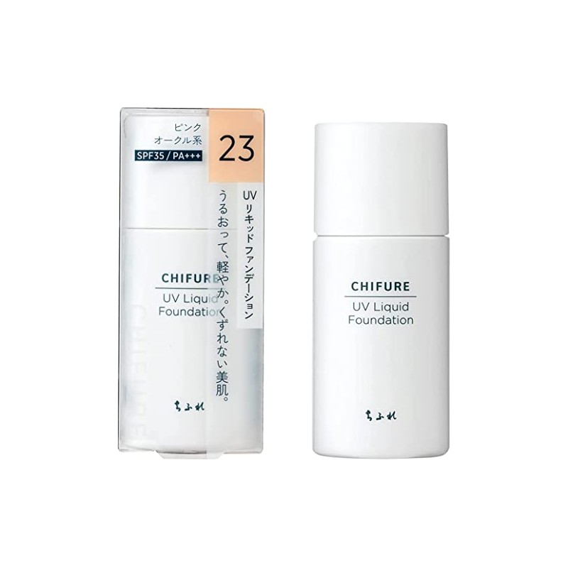 Chifuri Cosmetics UV Liquid Foundation 23 Light Pink Normal Skin