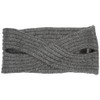 Pieces Women's Pcvir Tula Twisted Cashmere Headband - Grey (dark