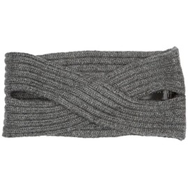 Pieces Women's Pcvir Tula Twisted Cashmere Headband - Grey (dark grey blend)