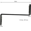 Wake Industry BS-512 Auxiliary Hardware Stay NO12 Black Jointed Connection