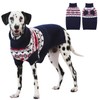 IECOii XL Dog Jumper, Turtleneck Jumper, Dog Winter Jumper, Christmas