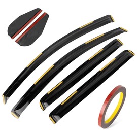 psler 4PCS Side Window Vent Visor Window Deflectors for Chevy Colorado Crew Cab/GMC Canyon 2023 2024 2025 Car Accessories Rain Guards Window Visors Vent Deflector