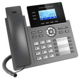 Grandstream GRP2604P IP Phone | 3 Lines, 6 SIP Accounts | 2.7-Inch LCD Display | Dual-Port Gigabit Ethernet with Integrated PoE | Power Adapter Not Included