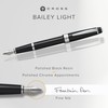 CROSS Bailey Light Polished Black Resin Fountain Pen INCL. Premium
