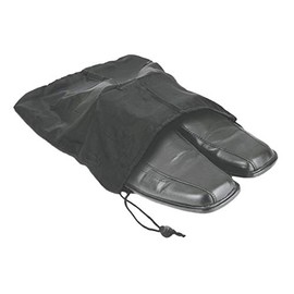 Travel Shoe Bag 12 1/2”x15” Drawstring Black Soft Nylon Shoe Tote Bags, Suitcase Dress Travel