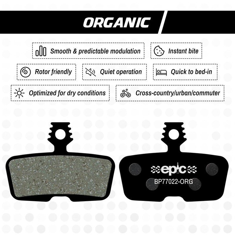 epic Disc Brake Pads for SRAM DB8, Motive, Code, Code