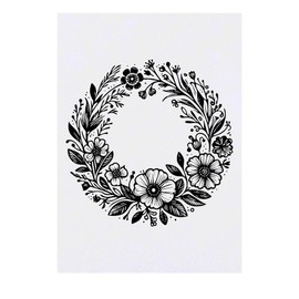 'Circular Flower Motif' Temporary Tattoo - Water Resistant, Skin-Safe, Non-Toxic Transfer (TO00085261)