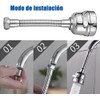 Extensor de Grifo Antisalpicaduras Giratorio 360? Fregadero 3 Modos