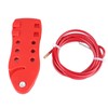 Adjustable Cable Lockout Fish Shaped Stainless Steel Safety Cable Lock