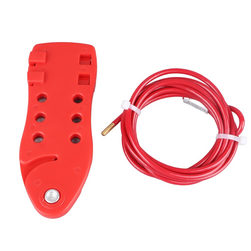 Adjustable Cable Lockout Fish Shaped Stainless Steel Safety Cable Lock