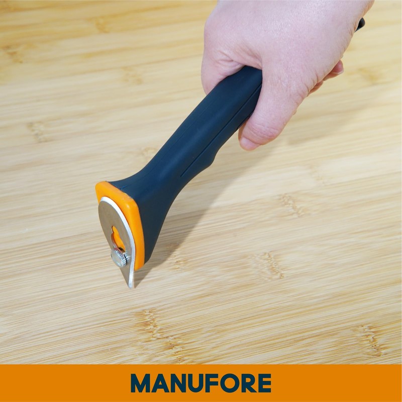 MANUFORE Soft Grip Contour Paint Scraper with 6 Different Blade