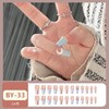 BEYOURCHOI Nail Tip, Coffee, Tortoise Shell Nail Tip, Long Nail