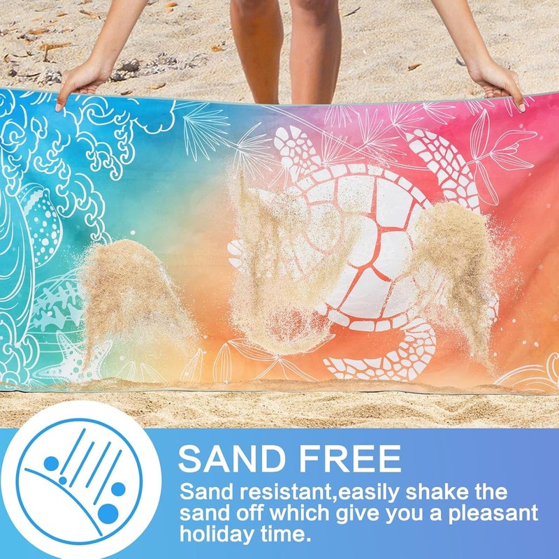 MOAZIFI Beach Towel Large 180 x 90 cm - Quick-Drying