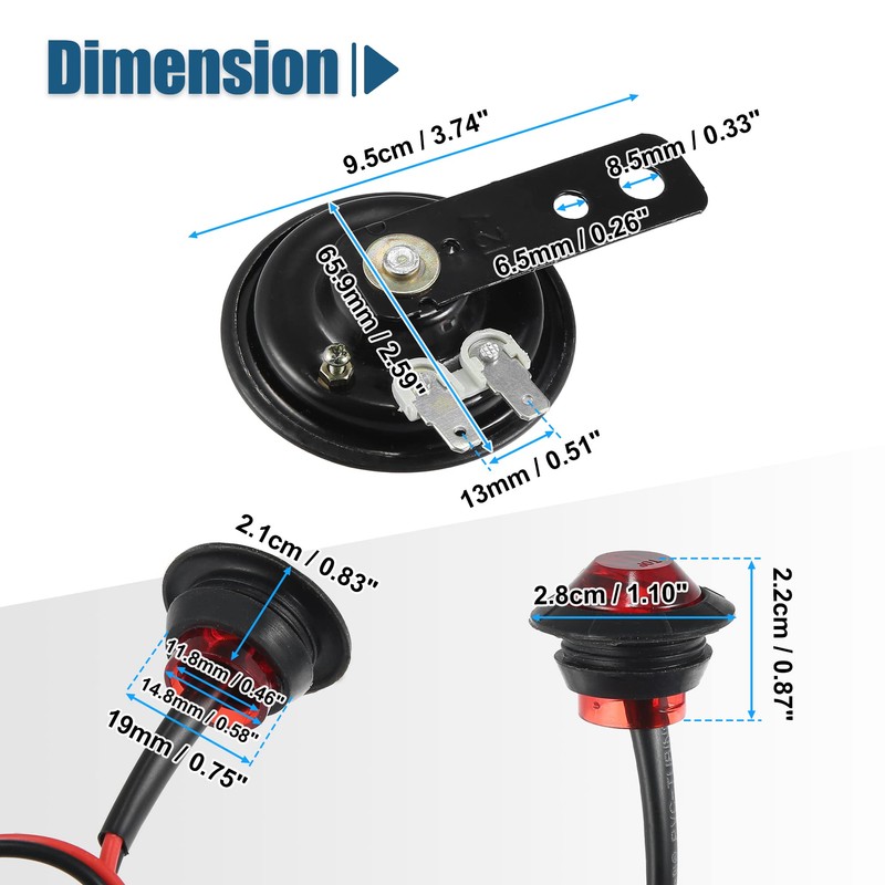 Motoforti Universal ATV UTV Turn Signal Street Legal LED Light