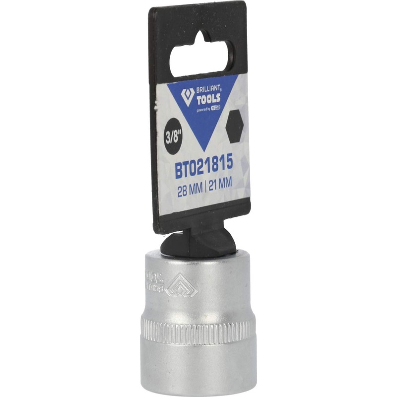 BRILLIANT TOOLS BT021815 3/8 Inch Hex Socket, 21 mm [Powered