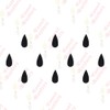 Comet Busters Tear Drop Black Bindi (10 mm) (BIN725)