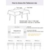 Fusehngre 51"x 86" Waterproof Rectangle Tablecloth Oil Spill Proof Wrinkle