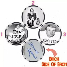 Donny Anderson Texas Tech College Football Hall of Fame Chip - SIGNED