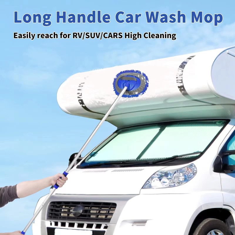 Wontolf 62'' Car Wash Brush With Long Handle - Chenille