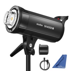 Godox SK400II-V SK400IIV 400W Studio Strobe Flash - Bowens Mount LED Modeling Lamp for Studio,Commerce Phototgraphy(SK400II Upgraded Version)