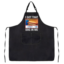 G2TUP Hotdog Lover Gift I Got That Dog In Me Apron With Pockets Funny Hotdogologist Kitchen Gift Food Recipe Series Gift (I Got That Dog In Me A)