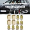 MospdyGear Universal Brass Brake Pipe Fitting Kit, 12 Pcs Brake