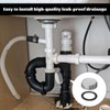 Plastic Pipe End Caps,4PCS 54mm Kitchen Sink Waste Pipe Blanking