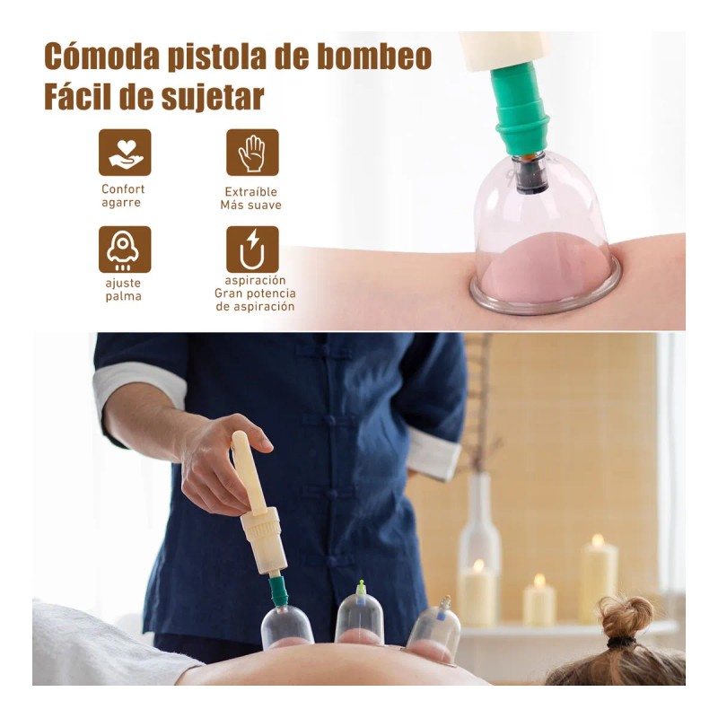 Ventosas De Vacío 24pcs Relajan La Espalda Y El Cuerpo