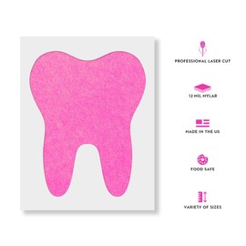 Plain Tooth Stencil - Paint Stencils, Stencils for Art, Large Stencils, Huge Stencils, Drawing Stencils