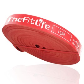 TheFitLife Resistance Pull Up Bands - Pull-Up Assist Exercise Bands, Long Workout Loop Bands for Body Stretching, Powerlifting, Fitness Training, Bonus Carrying Bag and Workout Guide (Red)
